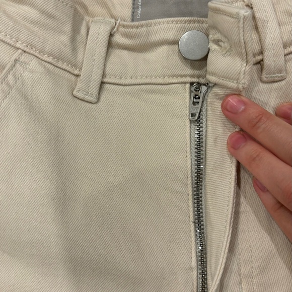 Everlane Straight Leg High Rise Crop Jeans Sandstone Pants  Women’s Size 00/24 - Picture 14 of 16